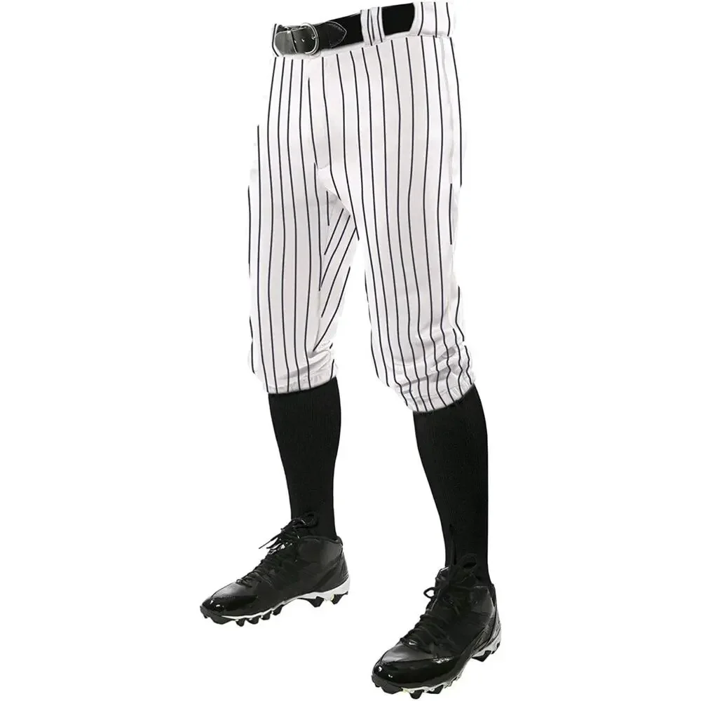 Champro Triple Crown 2.0 White Pinstripe Adult L Knicker Baseball Softball Pants